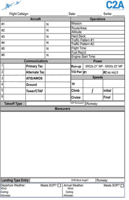 Flight Brief Sheet thumbnail
